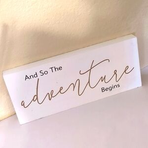 "ADVENTURE" WALL ART